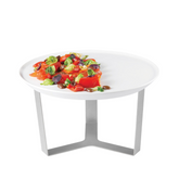Rosseto Forme’ Melamine White Tray with 3-Leg Riser